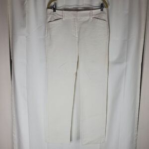 Ann Taylor Factory White Signature Dress Pants (Size 6)‎